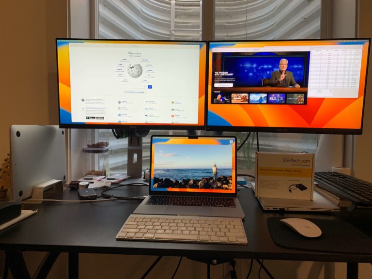 How To Use Dual Monitors With Both A MacBook Air And A PC