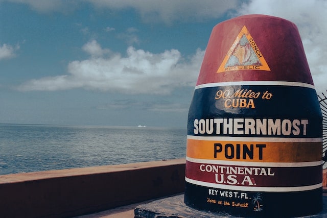 Southernmost Point buoy key west Florida US